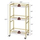 thumbnail image 3 of Carrito De Bar Rcjw4001 De Metal Dorado De 3 Niveles Para El Hogar, 3 of 9