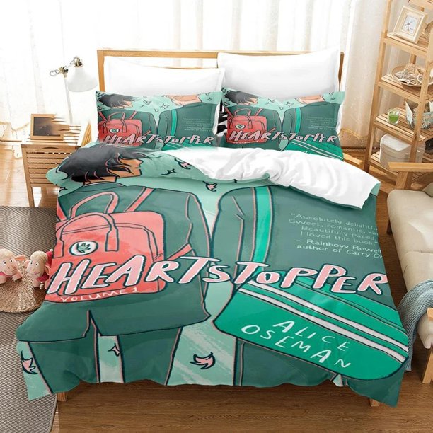 Heartstopper Heartbeat stops Bedding Set Duvet Cover Bedroom Comforter Covers Single Twin King Size Quilt Cover Home Textile 2/ Bed Sheets