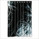 thumbnail image 1 of Cortina de ducha abstracta floral, juego de cortina de baño con ganchos, tamaño 48 x 72 pulgadas, 1 of 3