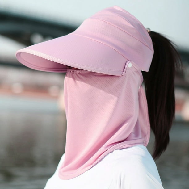 Sombrero De Protección Solar Para Mujer, Máscara Facial De Verano, Velo, Ciclismo, Coche Eléctrico, Sombrero Para El Sol Al Aire Libre, Protección Uv, Sombrero Parasol.