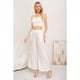 thumbnail image 1 of Pantalon Palazzo Mujer Verano Casual Pretina Alta Jaspeado 3010, 1 of 3