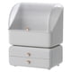 thumbnail image 5 of Organizador De Maquillaje De Escritorio Caddy Holder Organizadores De Cuidado De La Piel Para Cajón De Encimera Flip White, 5 of 5