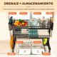thumbnail image 5 of Escurridor de Trastes Acero Inoxidable sobre Fregadero, Grande Escurridor De Platos Ajustable De 2 Niveles, Escurreplatos sobre Fregadero 60-103cm, Estante para Platos Expandible para Cocina, 5 of 8
