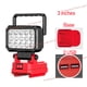 thumbnail image 1 of Para Mil*wau*kee Lámpara de Trabajo LED 3 inch 18V Batería Accesorio Herramienta Luz Antorcha Linterna Linterna Acampar Iluminación Portátil, 1 of 9