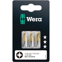 Wera - Set 3 Puntas Pozidriv Pz1 / Pz2 / Pz3 X 25 Mm