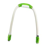 Magideal - Luz De Lectura Para El Cuello, 4 Niveles De Brillo, 4 Led, Alimentado Por Batería, 2 Lámparas De Manos Flexibles Para Acampar, Reparar, Tejer, Leer , Verde