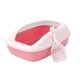 thumbnail image 5 of Caja de Arena para Gatos con Lados Altos Caja de Arena para Gatitos a Prueba de Salpicaduras Contenedor de Arena para Gatos Semicerrado Bandeja para C Rosa, 5 of 5