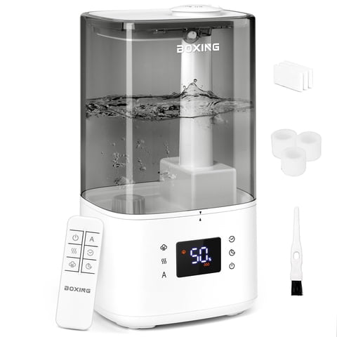 Humidificador Boxing De 6 Litros, Cálido Y Frío, Para Dormitorio, 60 Horas