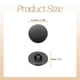 thumbnail image 2 of Uxcell 10pcs Botones Redondos de Metal 12.5mm Botones de Costura Planos de Aleación, Negro Sólido, 2 of 6