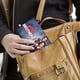 thumbnail image 5 of Hermanastros Porta Pasaporte y Cartera de Viaje Premium de Cuero PU, Funda de Pasaporte Bloqueo RFID con Ranuras para Tarjetas de Crédito, Estuche para Libro de Pasaporte para Familia 10cm × 15cm, 5 of 6