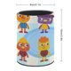 thumbnail image 2 of Fideos y Amigos-theme Cylinder Pen Holder Pencil Organizer with Flannel Lining PVC Leather Material Cardboard Base for study work 10*8CM, 2 of 6