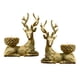 thumbnail image 3 of Portavelas Candelero Elk Resina Oro, 3 of 3