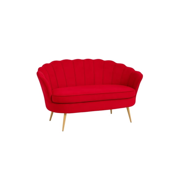 Sillon Shell 2 Cuerpos Rojo gold