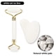 thumbnail image 1 of Natural Rose Quartz Jade Roller Gua Sha Set Facial Body Massager Roller Jade Stone Massage Set Face Lifting Beauty Massage Tools, 1 of 3