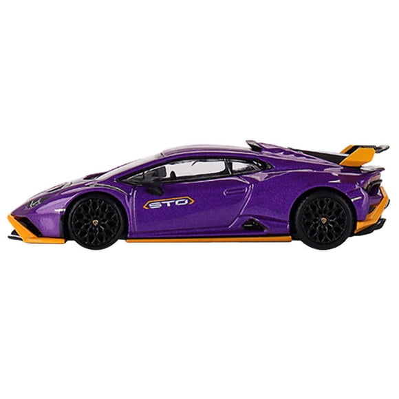 Maqueta de coche Mini GT Lamborghini Huracán STO Viola Pasifae 1/64