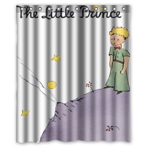 Pinghai - Cortina De Ducha Con Diseño De El Principito, Juego De Cortinas De Baño Con Ganchos, Tamaño 60 X 72 Pulgadas