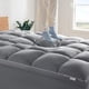 thumbnail image 1 of Cubrecolchón Sleep Zone tamaño queen extra grueso, gris, 1 of 6