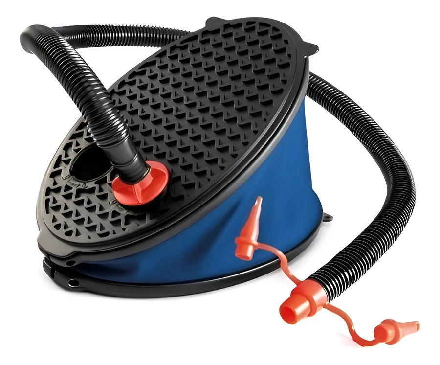 Genérico - Inflador De Pie Con 3 Boquillas Intex Negro