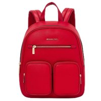Michael Kors Womens Medium Zip Pocket Backpack Bright Red 35T4Gttb2L-Bred