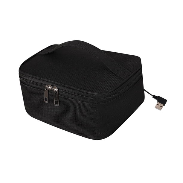 Fiambrera Eléctrica Con Calefacción USB, Tela Oxford, Calentador De Almuerzo, Bolsa Para Camping, Coche, Negro