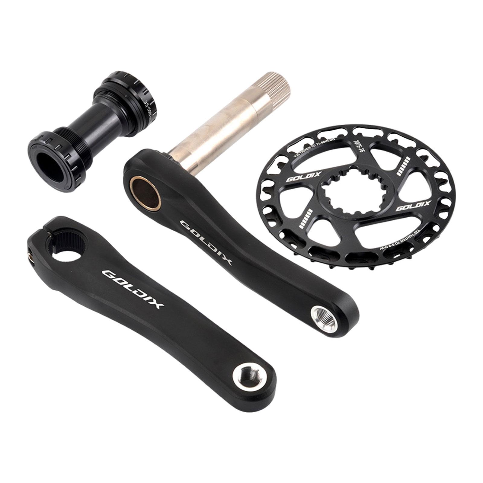 Magideal - Juego De Bielas De Bicicleta Para Niños De 28T, Componentes Resistentes Portátiles De Aluminio, Fácil Instalación, Brazo De Manivela De Bicicleta Para 155Mm