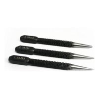 Genérica - Set 3 Punzón Central Antideslizante Para Metal Madera Cuero