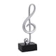 thumbnail image 2 of de nota de música nórdica, estatua, adorno artístico, escultura de símbolo Musical artesanal para estantería, decoración de , Plata, 2 of 5