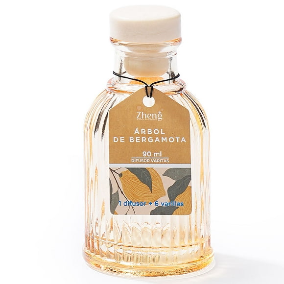 Difusores De Varillas ZHENG Jardi Serie 90ML Aromas Ambienta Árbol de Bergamota Aromatizador