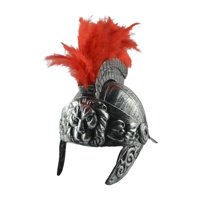 Magideal - Casco Romano Vintage Usable Medieval Antiguo Traje Casco Vestido Sombrero Accesorios Juguete Casco Corintio Griego Caballero Medieval Para El Hogar Plata