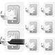 thumbnail image 1 of Soportes para barras de cortina, autoadhesivos, sin taladrar, 8 unidades, 1 of 7