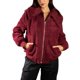 thumbnail image 1 of Jess por Meiko Chaquetas de Mujer Manga Larga Cuello Sobredimensionado Bolsillos Frontales Cremallera Chaqueta Bomber de Felpa M Burdeos, 1 of 6