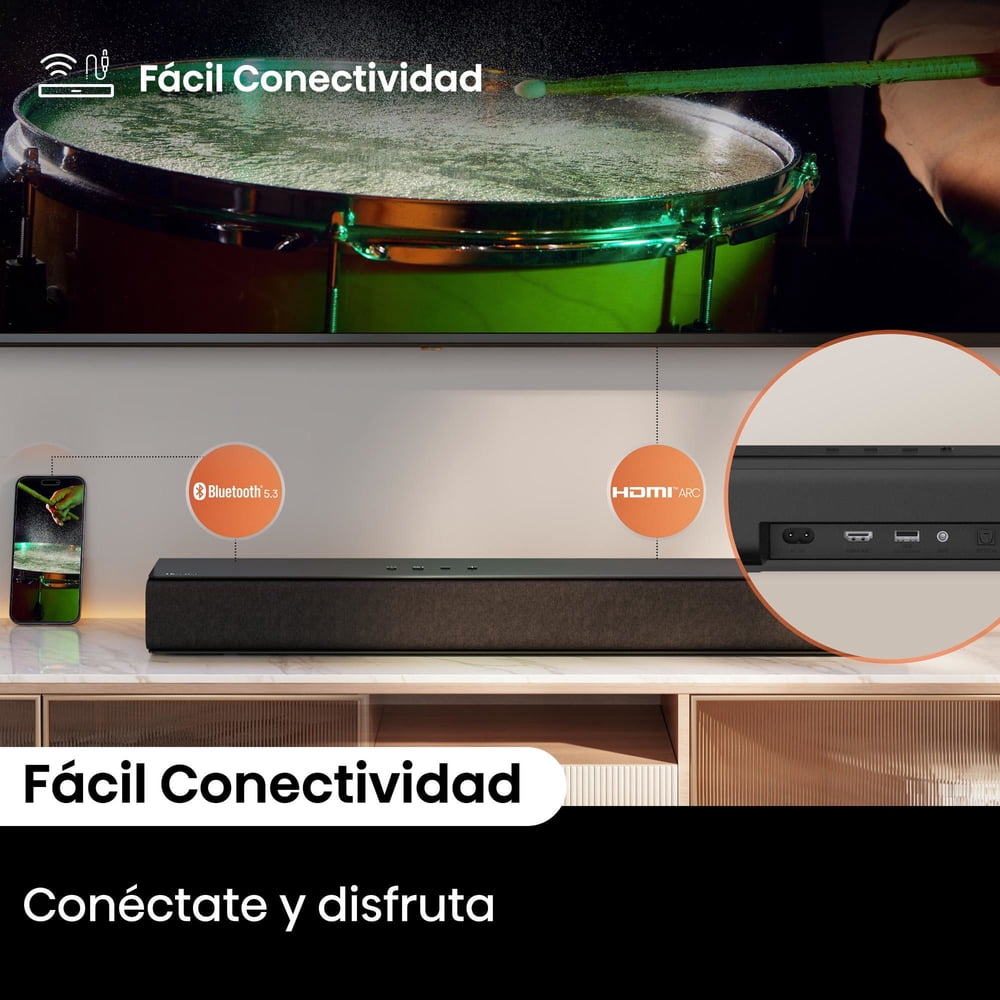 Hisense Soundbar HS1000 Negro, foto 11