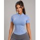 thumbnail image 1 of Polera Deportiva Para Mujer Compresión Manga Corta Con Cierre, 1 of 3
