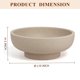 thumbnail image 2 of Cuenco grande decorativo de resina beige YMXYJM, 2 of 9