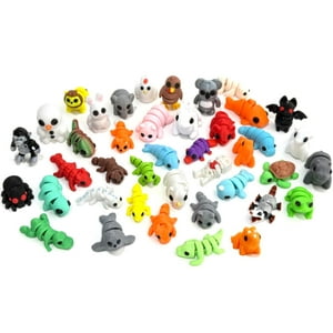 Genérico - Juego De Minifiguras De Animales, 41 Piezas, Juguete Flexible Articulado