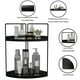 thumbnail image 2 of Organizador de mostrador de baño Dorhors, 2 niveles, madera negra, 2 of 3