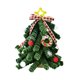 thumbnail image 3 of Figura De Navidad, Regalo, Estatua De árbol De Navidad Para Centros De Mesa De Pasillo Con Lazo, 3 of 3