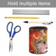 thumbnail image 5 of Los Siete Pecados Capitales-theme Cylinder Pen Holder Pencil Organizer with Flannel Lining PVC Leather Material Cardboard Base for study work 10*8CM, 5 of 6