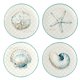 thumbnail image 1 of Platos llanos Certified International Ocean View 28 cm juego de 4, 1 of 6