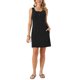 thumbnail image 2 of Vestido Mini de Verano sin Mangas con Cuello Redondo y Botones para Mujer de INSPIRE CHIC con Bolsillos M Negro, 2 of 6