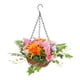 thumbnail image 2 of Flores Colgantes Artificiales En Canasto, Maceta Con Cadena Con Forro De Coco Para Césped, 2 of 3
