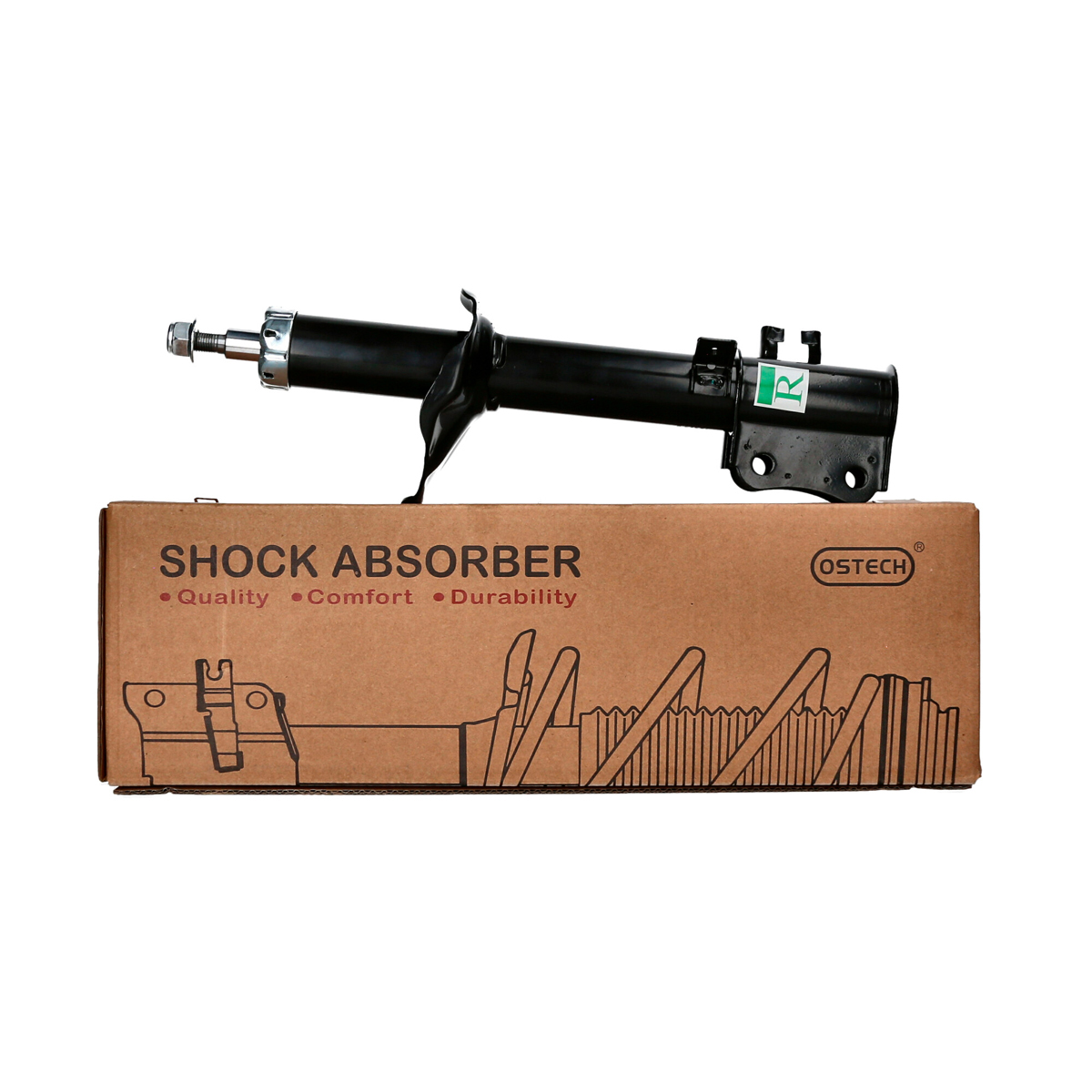 Ostech - Par Amortiguadores Delanteros Dfsk Cargo Box Furgon (2018-2021)