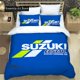 thumbnail image 1 of S-SUZUKI LOGO Printed Bedding Sets exquisite bed supplies set duvet cover comforter set bedding set luxury birthday gift, 1 of 5