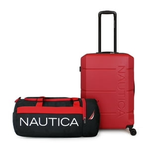 Nautica - Pack Maleta Mediana M (20 Kg) Marine Rojo + Bolso Valar Negro