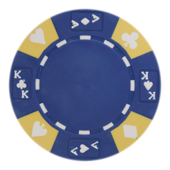 Fichas de póker Playzaic de compuesto de arcilla, 14 g, 50 unidades, azul