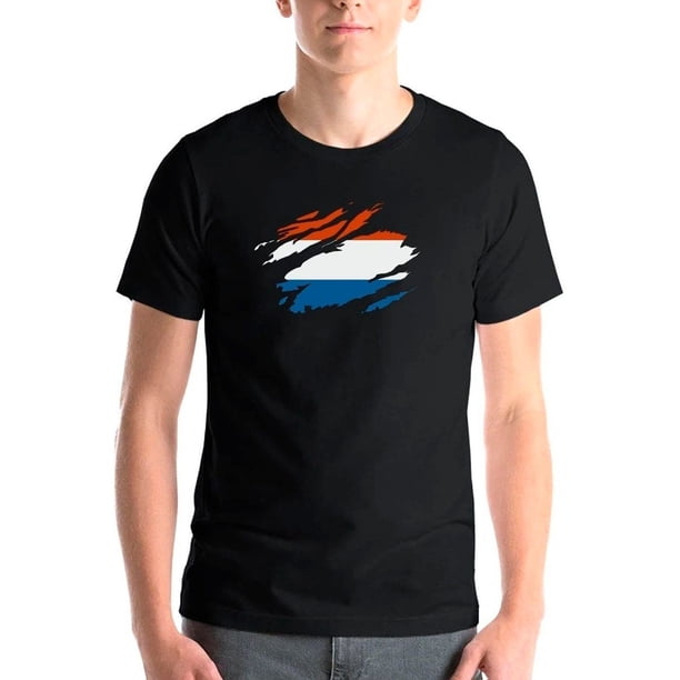 Polera Holanda Fan Futbol Mundial Soccer Hombre Bandera Pais