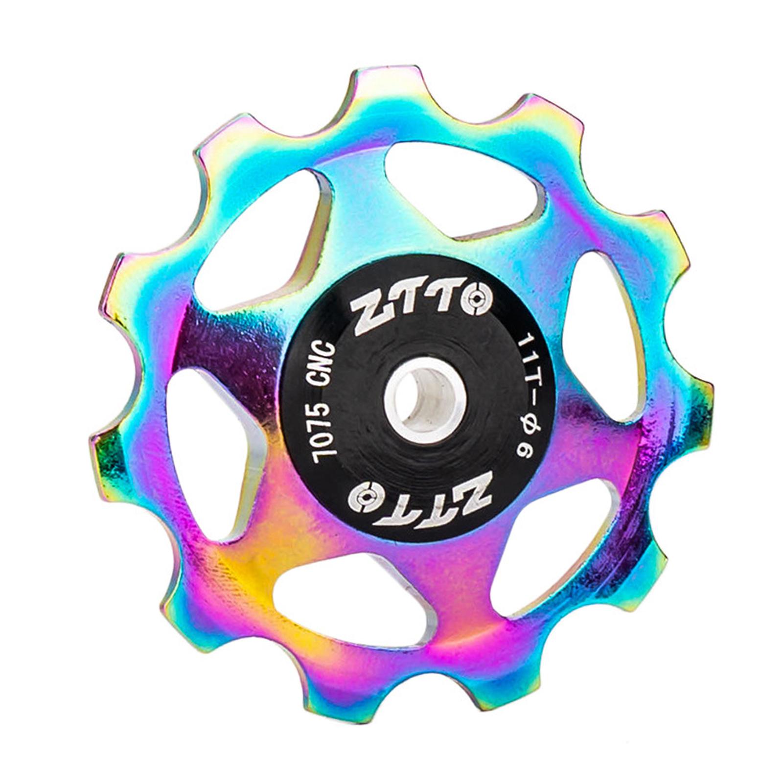 Magideal - Rodamiento De Polea De Cambio Trasero, Accesorios Para Bicicleta, Rodillo Guía, Componentes De Aleación De Aluminio, Poleas Ligeras Para Bicicleta De Multi