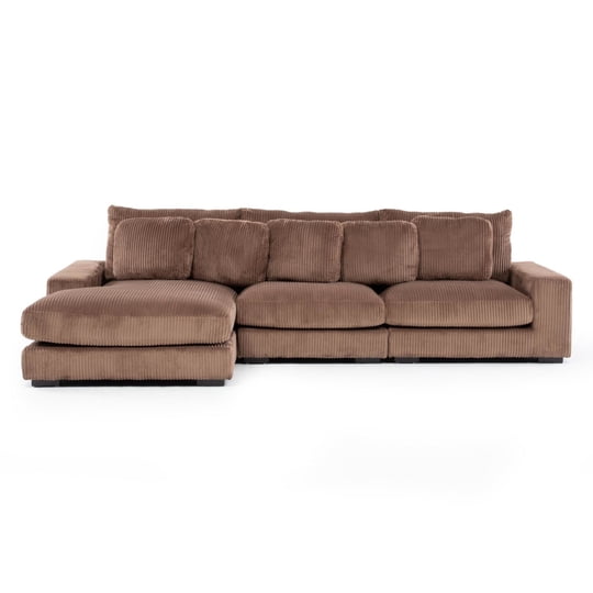 Daniels - Sofá Seccional Kansas Chaise Izquierdo Café