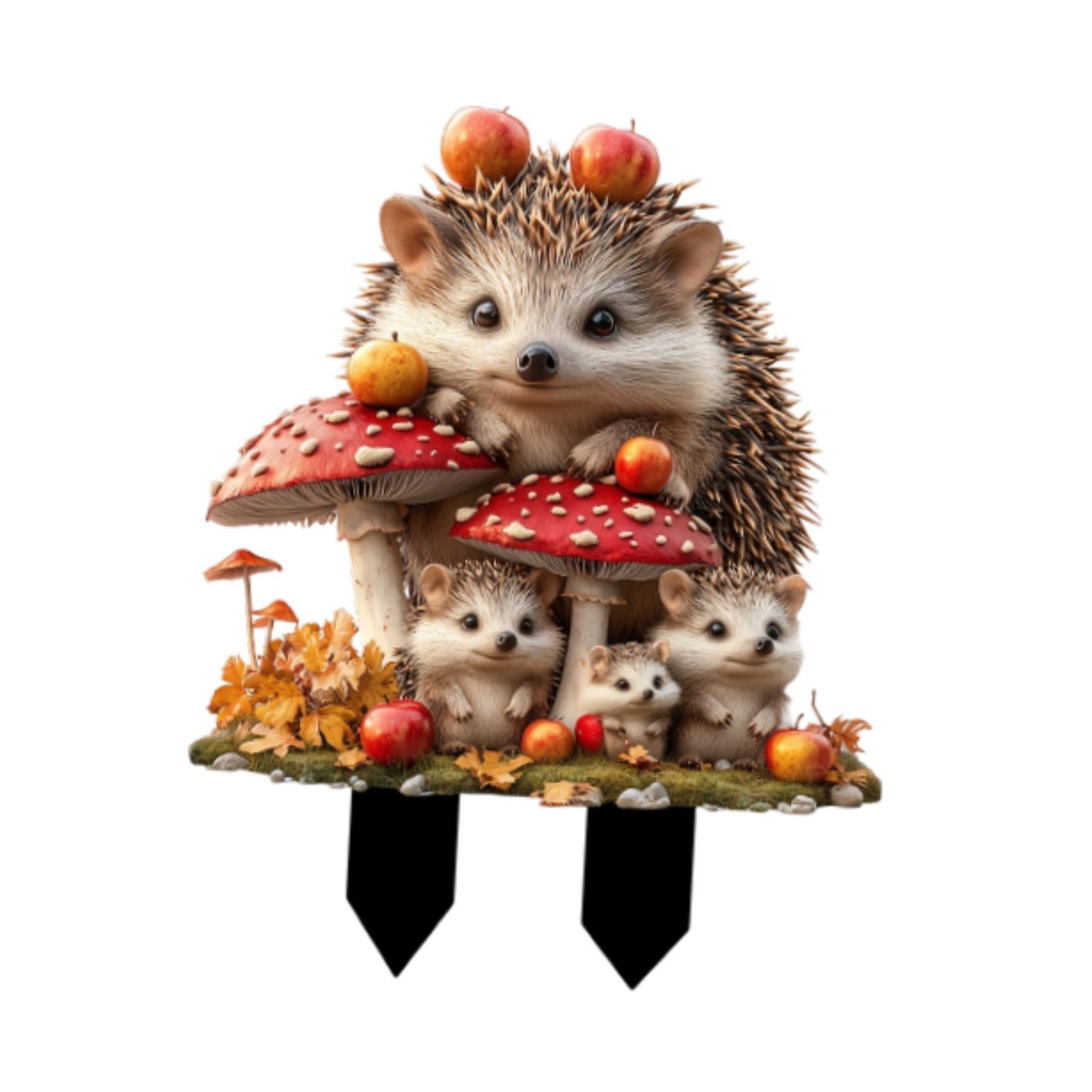 Magideal - Estaca De Jardín Acrílica Plana 2D Para Decoración, Tablero De Manualidades Diy, Versátil, Con Enchufes De Tierra, Letrero Para Decoración De Jardín, Estilo B