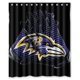 thumbnail image 1 of Cortina de ducha de los Baltimore Ravens, juego de cortina de baño con ganchos, tamaño 60 x 72 pulgadas, 1 of 3